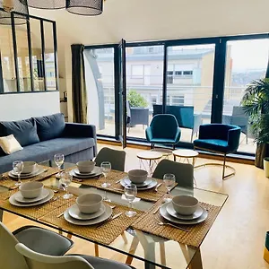 The Luxury Green Penthouse In Center With Terrace And Free Parking Appartement Luxemburg